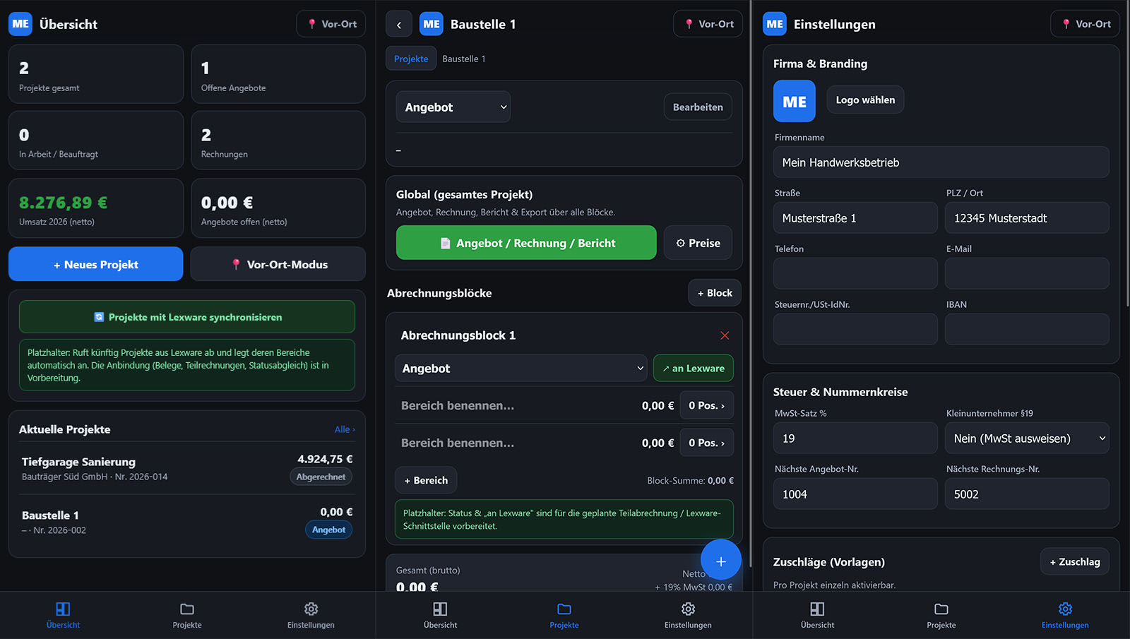 Aufmaß-App für Handwerker